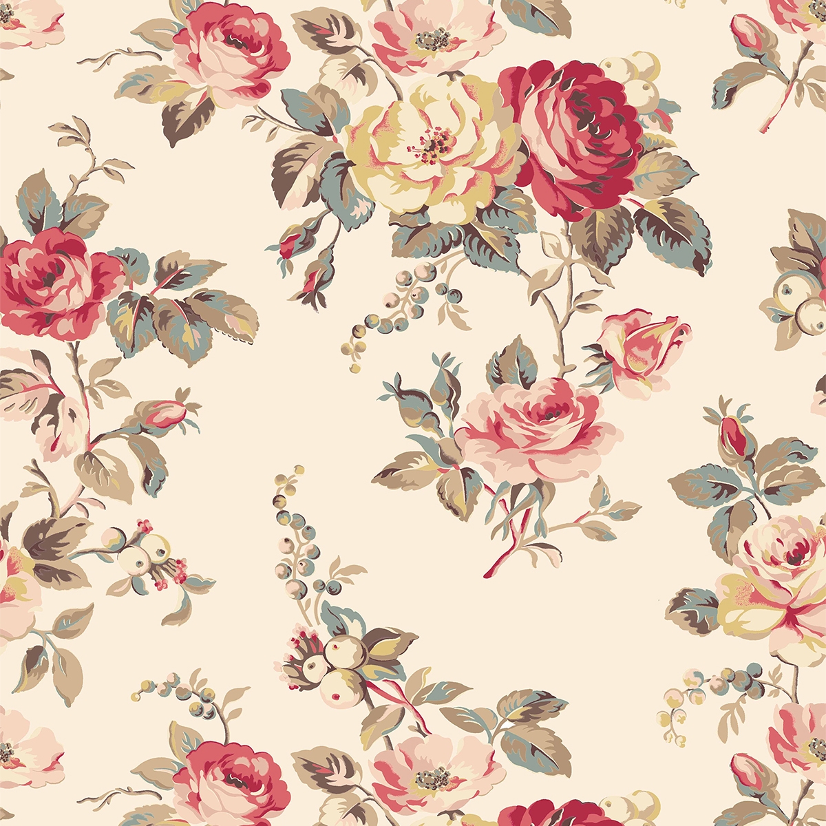 Product photograph of Cath Kidston Garden Rose Multi Roller Blind from Choice Furniture Superstore.